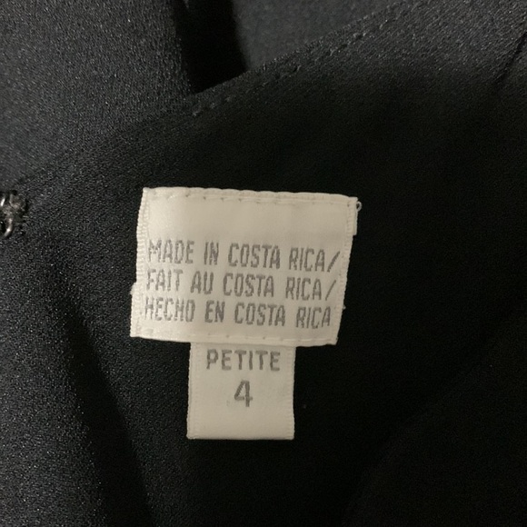 Liz Claiborne sleeveless black dress with optional slits with zippers both sides - Picture 12 of 13